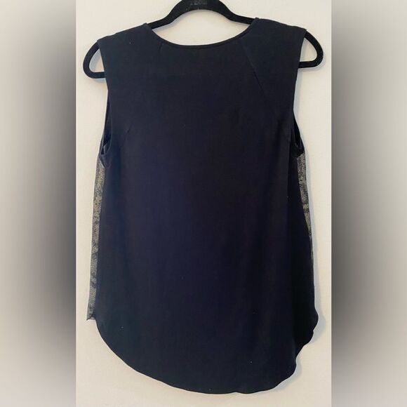 COPY - Rachel Roy, Metallic Snake Print Sleeveless Top w/Silver Necklace Size S - Picture 5 of 7